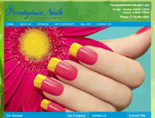 Tablet Screenshot of prestigiousnails.com